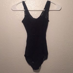 AA Black body suit lingerie lace